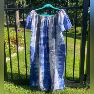 Love Tanjane Cotton Gauze Off the Shoulder Dress